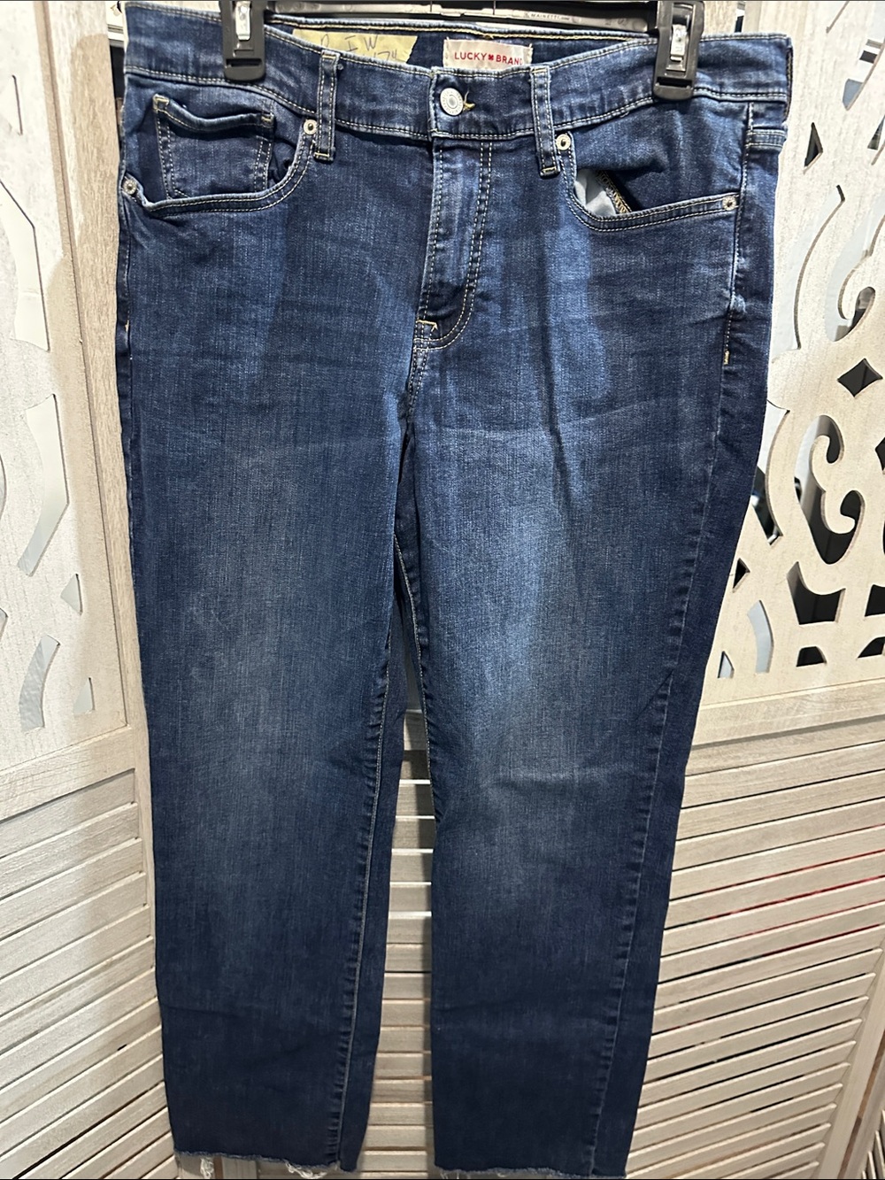 Lucky Brand Women's Blue Straight Jeans